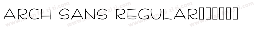 Arch Sans Regular字体转换